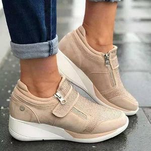 2024 Spring Rhinestone Thick Sole Velcro Casual Sneakers