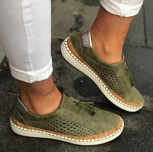 New Women's Autumn Low Heel Round Toe Breathable Sneakers