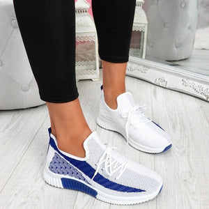 Women's Breathable Lightweight Lace-Up Sneakers