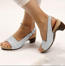 Load image into Gallery viewer, Shoesmama Women&#39;s Elegant Low Chunky Heel Comfy Sandals
