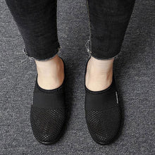 Load image into Gallery viewer, Sursell Women Daily Fly Knit Fabric Summer Air Cushion Mule Slippers
